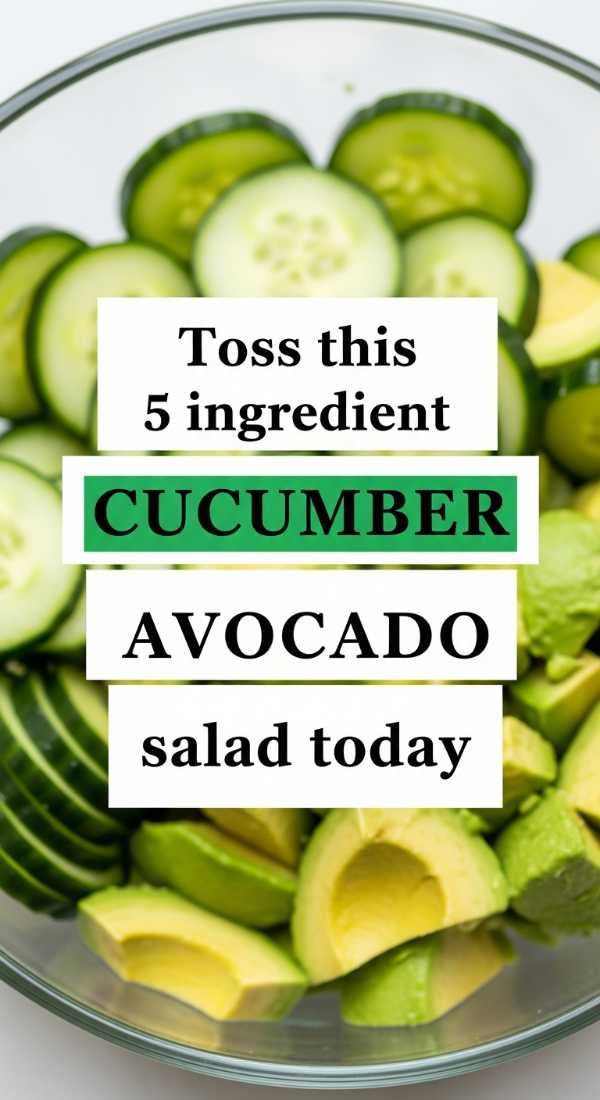 Toss This 5 Ingredient Cucumber Avocado Salad Today 69fd8aaec6fc4