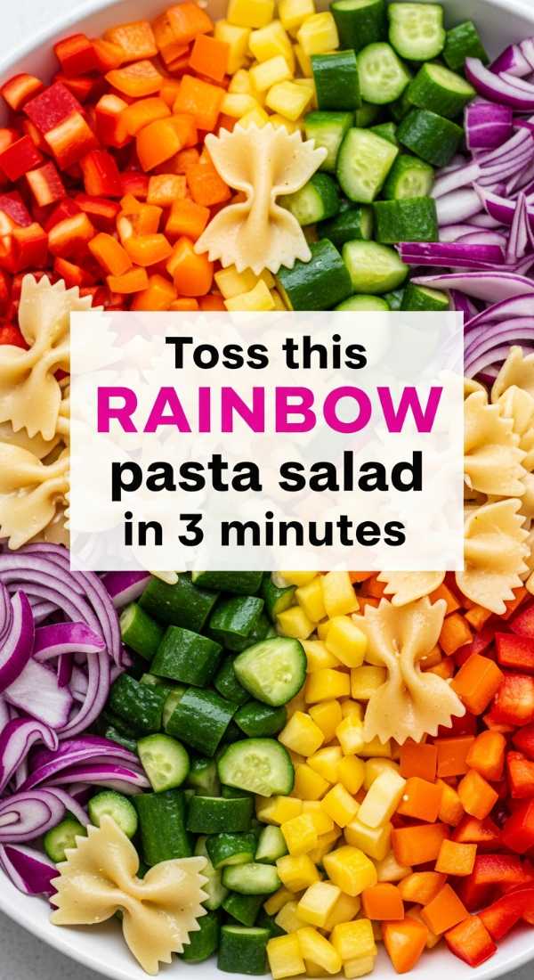 Toss This Rainbow Pasta Salad In 3 Minutes 6a1098c1698f6