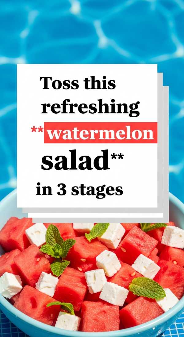 Toss This Refreshing Watermelon Salad In 3 Stages 6a07039fb06a5