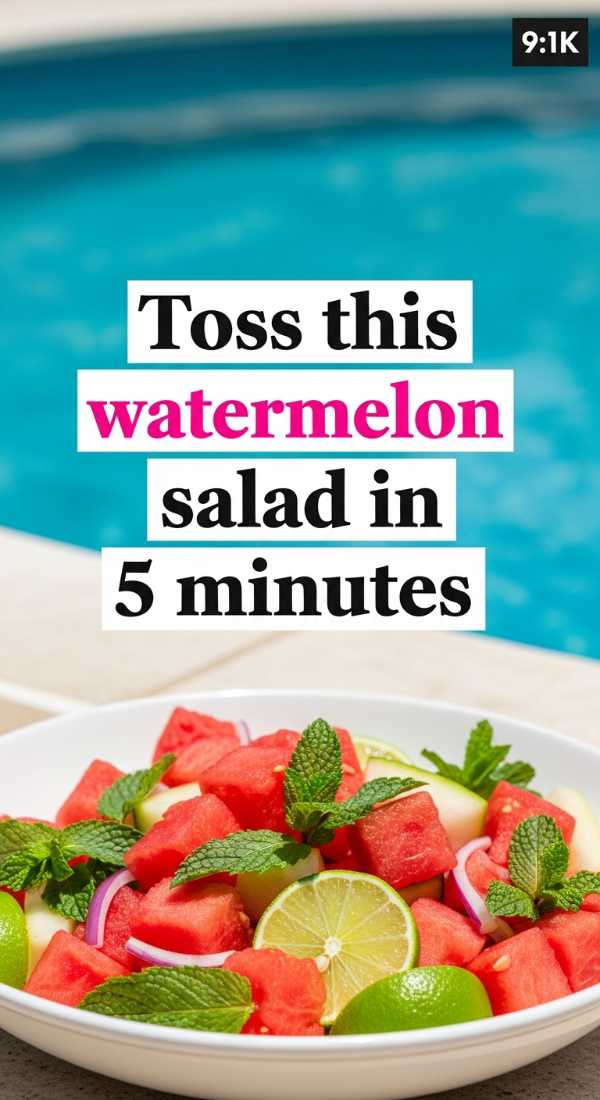 Toss This Watermelon Salad In 5 Minutes 6a06ee3353535
