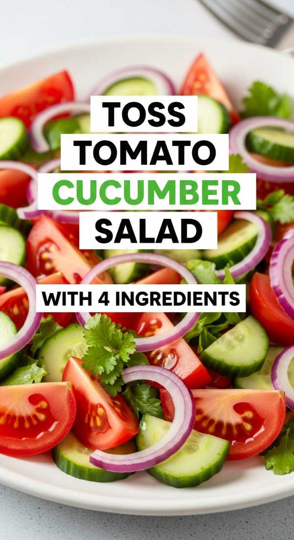Toss Tomato Cucumber Salad With 4 Ingredients 69f44757769f8