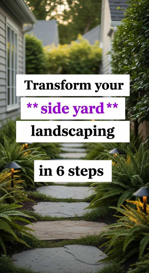 Transform Your Side Yard Landscaping In 6 Steps 69fdc29108515