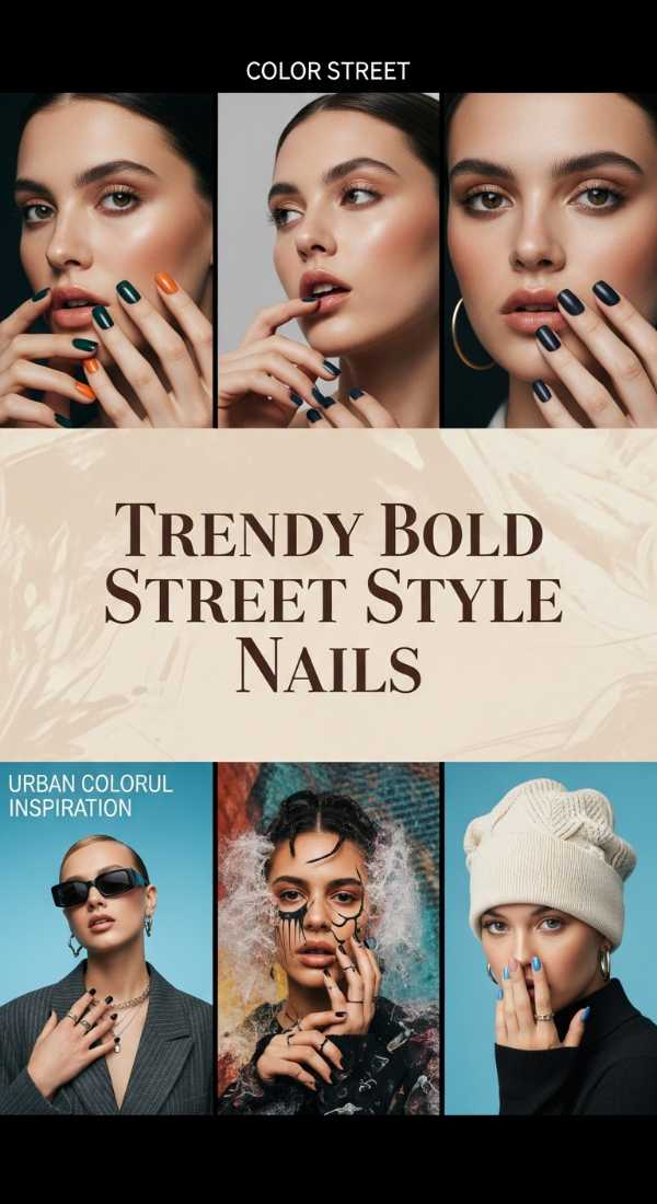 Chasing Color: 15 Vibrant Nail Designs to Brighten Your Week Trendy Bold Street Style Nails 6a08b1abd7d91