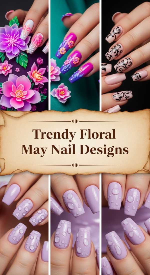 Sunshine & Peonies: The Complete May Aesthetic Handbook Trendy Floral May Nail Designs 6a134d5be48d5