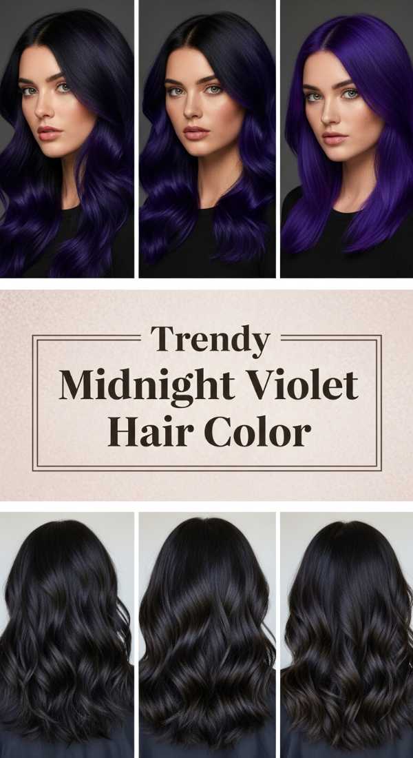 Trendy Midnight Violet Hair Color 6a141ded89a4e