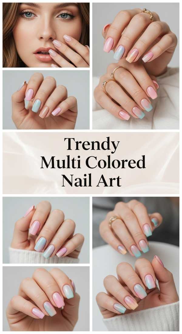 Trendy Multi Colored Nail Art 6a08b00f8e4ad