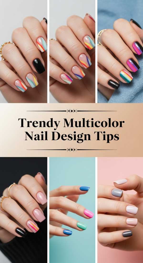 Trendy Multicolor Nail Design Tips 6a08b1a94e4d3
