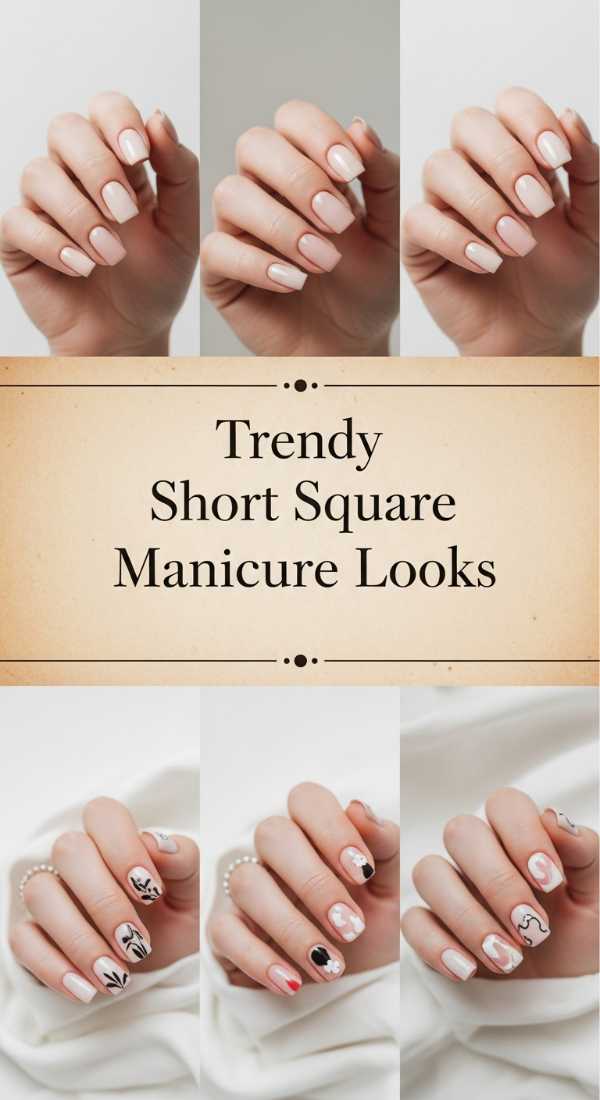 Trendy Short Square Manicure Looks 6a006b5a88c17