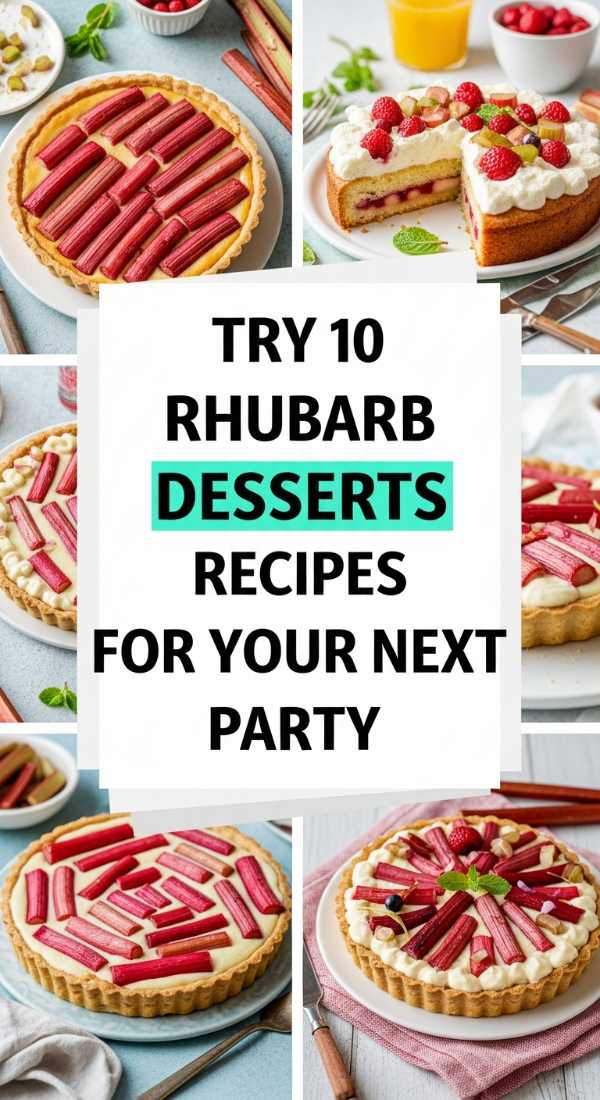 Try 10 Rhubarb Desserts Recipes For Your Next Party 69fd8cb67c961