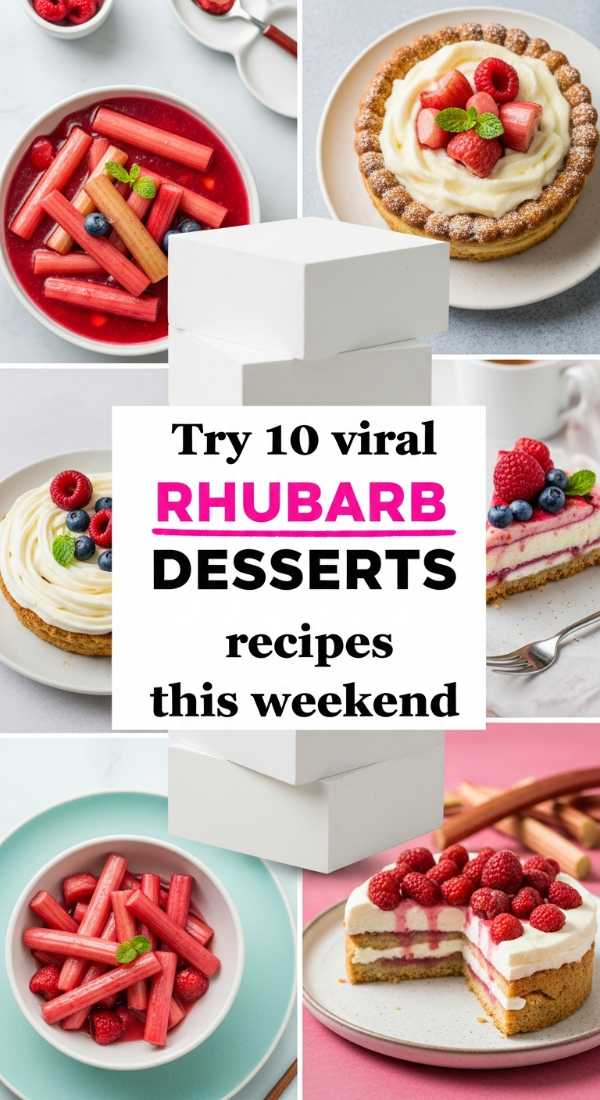 Try 10 Viral Rhubarb Desserts Recipes This Weekend 69f47c714272a