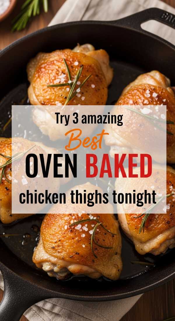 Beyond the Breast: The Ultimate Guide to Flavorful Dark Meat Chicken Try 3 Amazing Oven Baked Chicken Thighs Tonight 6a14964fb9bbb