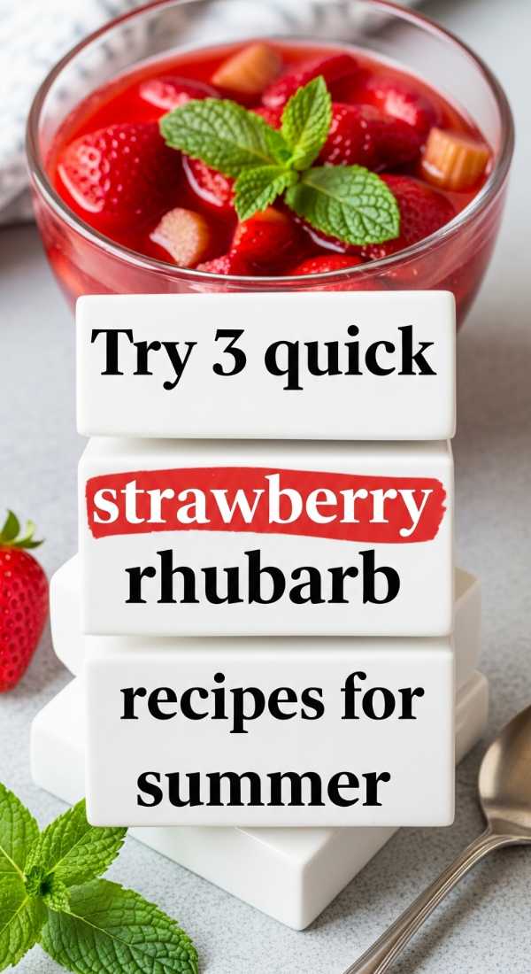 Try 3 Quick Strawberry Rhubarb Recipes For Summer 69fd8c99803bc