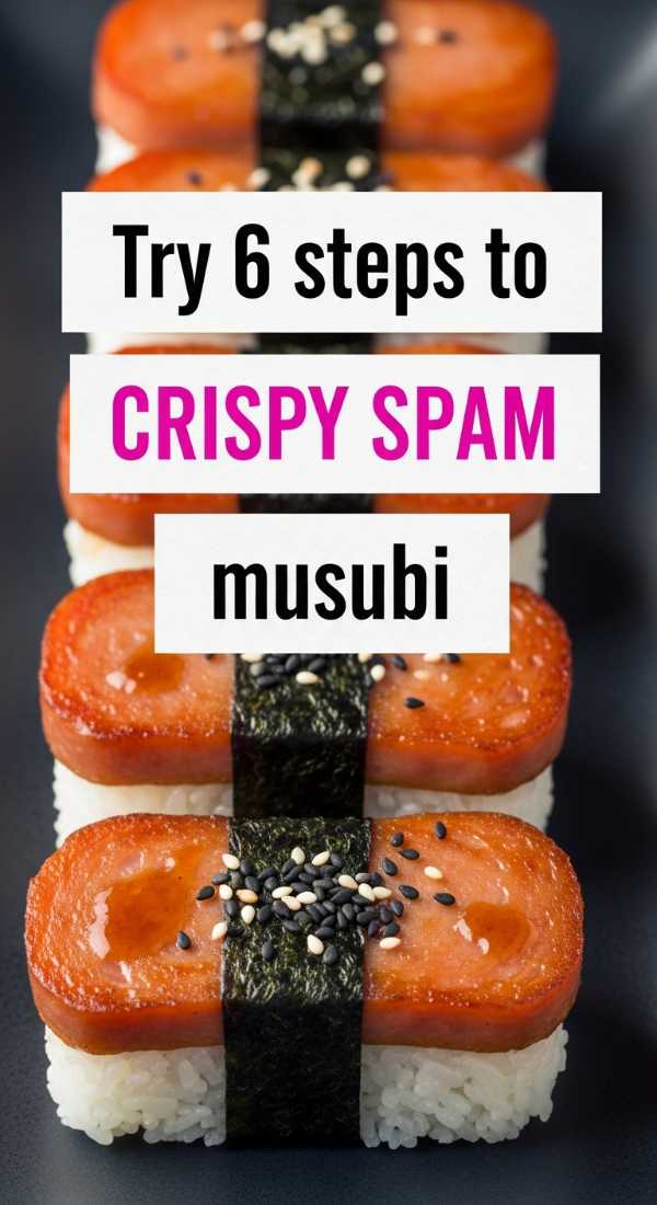 Try 6 Steps To Crispy Spam Musubi 6a017dc0ea75a