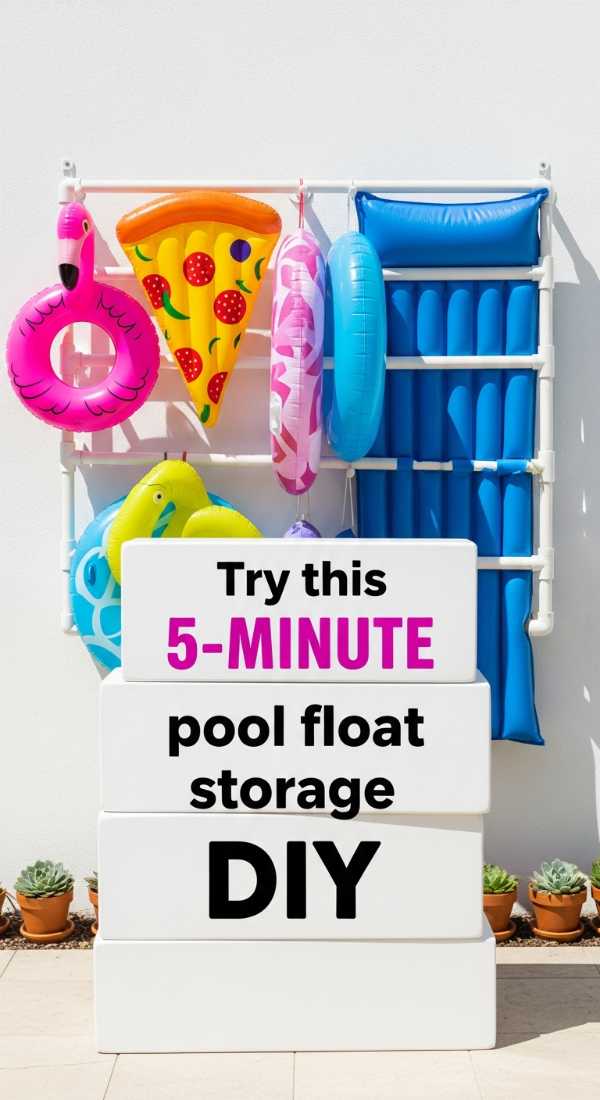 Try This 5 Minute Pool Float Storage Diy 69fdc28f29b8e
