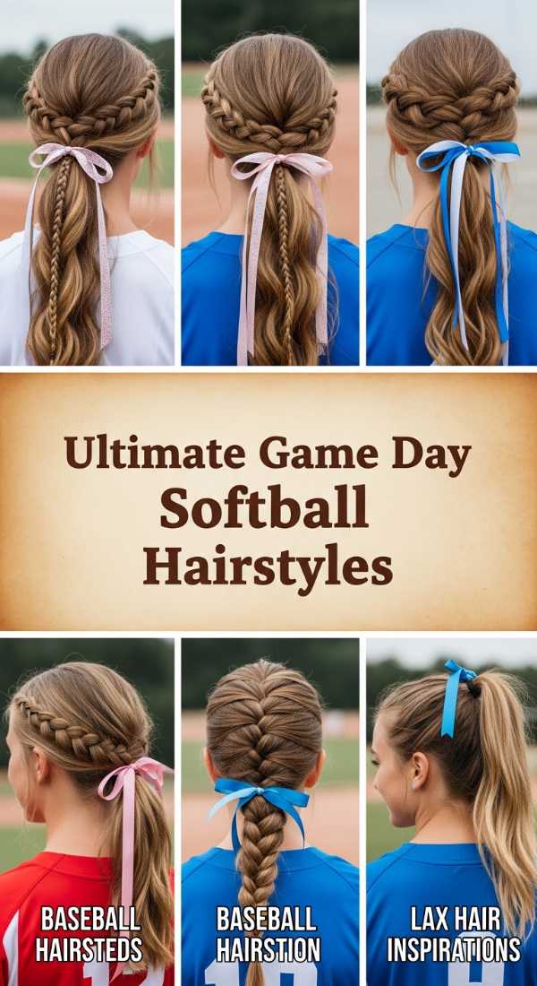 Ultimate Game Day Softball Hairstyles 69ff80b3b922f