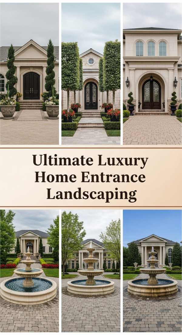 Ultimate Luxury Home Entrance Landscaping 69ff47434a377