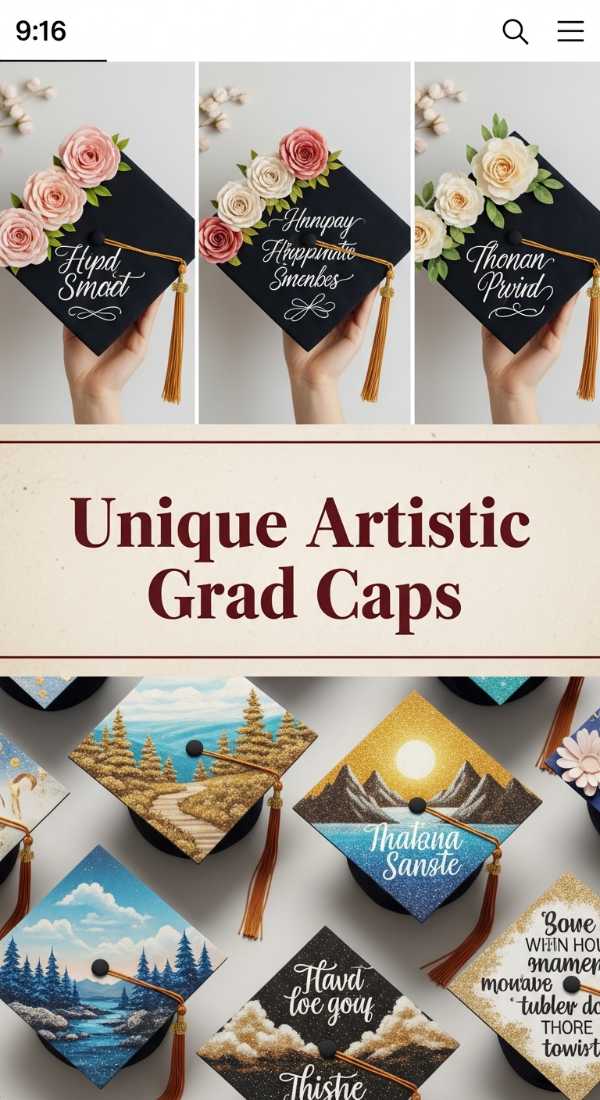 Unique Artistic Grad Caps 6a134e572e68e