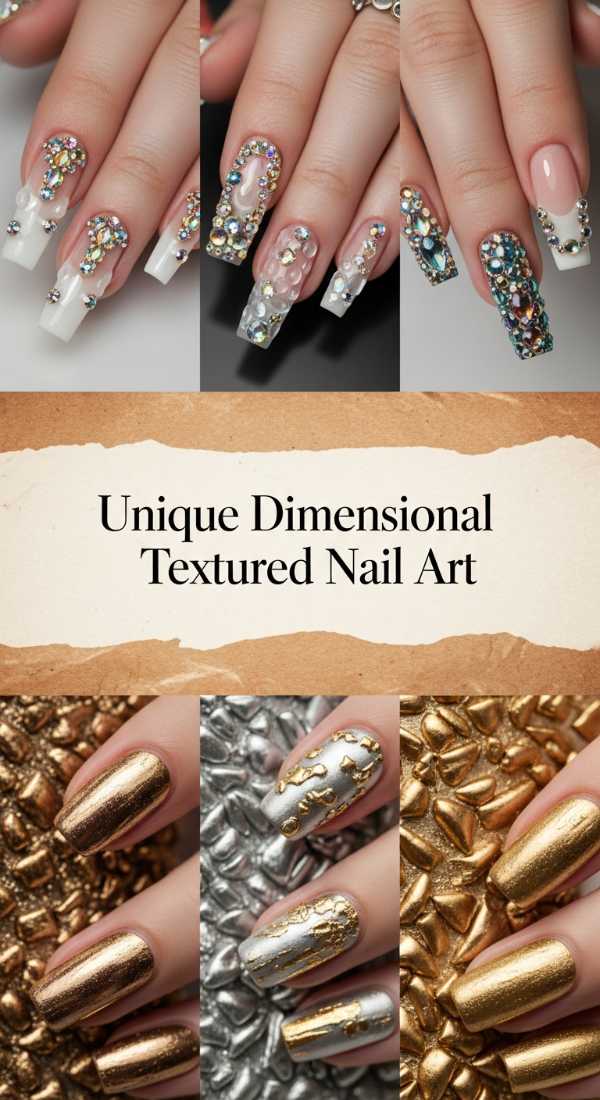 Unique Dimensional Textured Nail Art 6a13423c8aa11