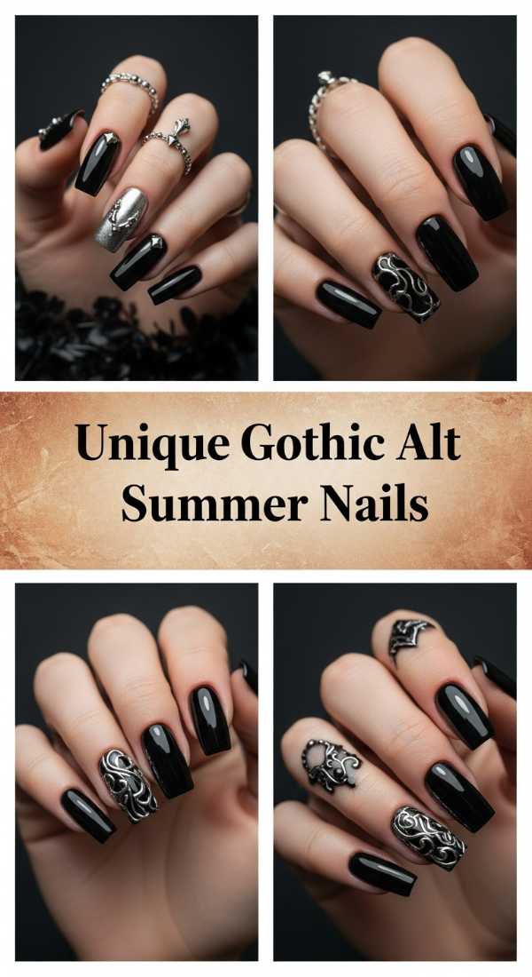 Unique Gothic Alt Summer Nails 6a006c707056c