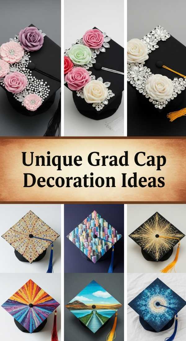 Chic Commencement: How to Master the Luxury Spring Aesthetic This Season Unique Grad Cap Decoration Ideas 6a134c241f7d6