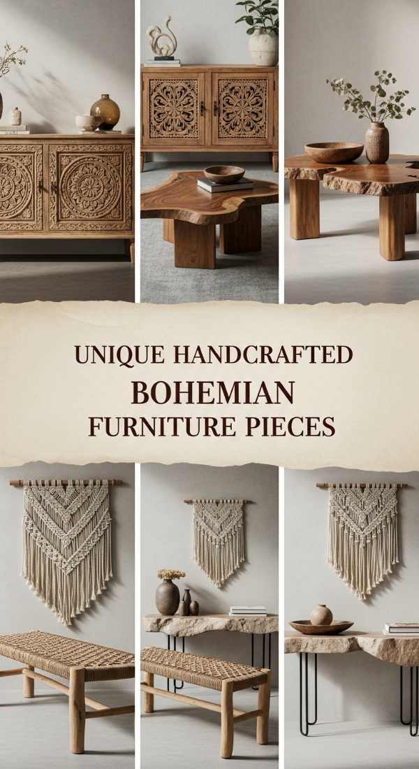 Neutral & Natural: Why the Scandi-Boho Look is Taking Over Pinterest Unique Handcrafted Bohemian Furniture Pieces 6a0ea7f592fe4