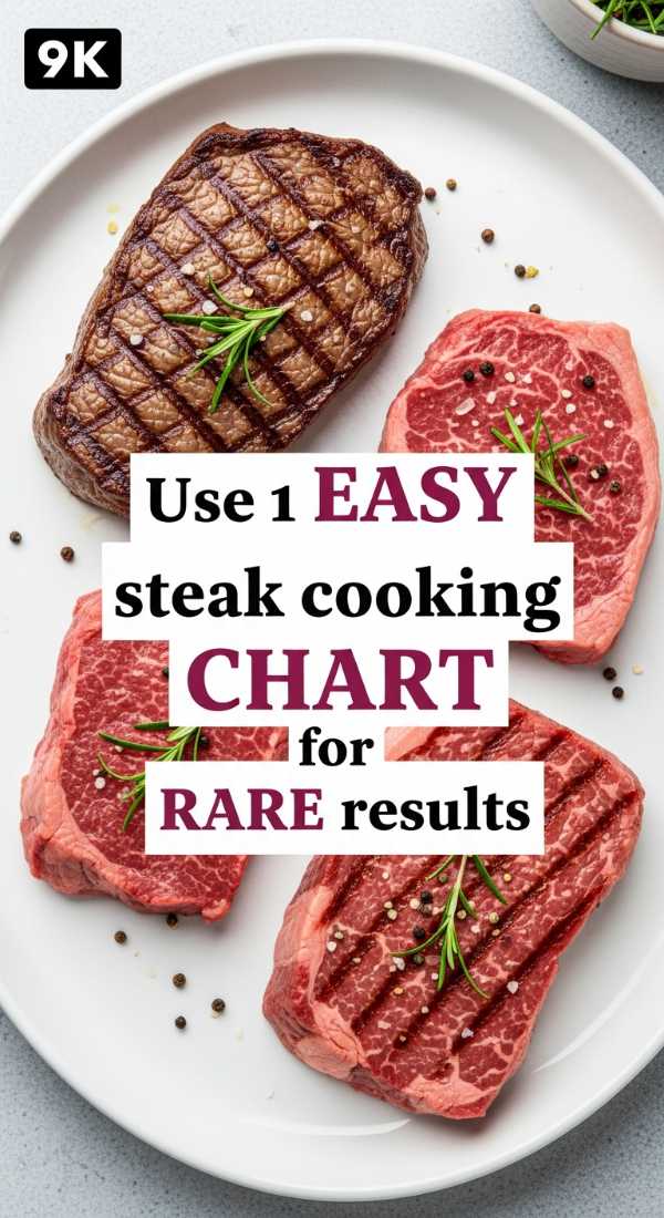 Use 1 Easy Steak Cooking Chart For Rare Results 69fc17607c538
