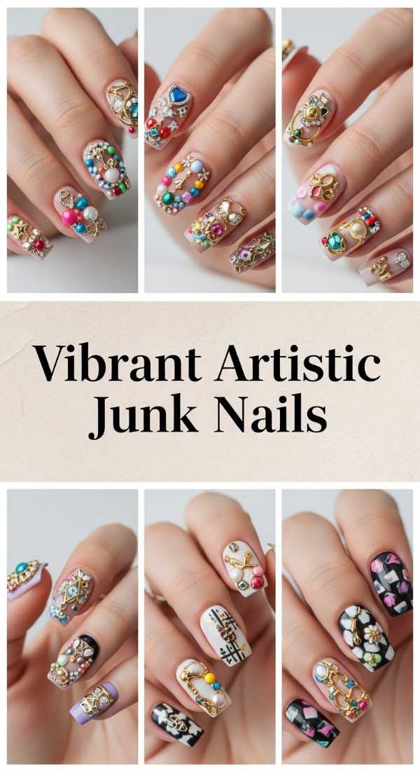 Beyond the Monochrome: Why Vibrant Multi-Colored Nails are Taking Over Vibrant Artistic Junk Nails 6a08b1ba704f9
