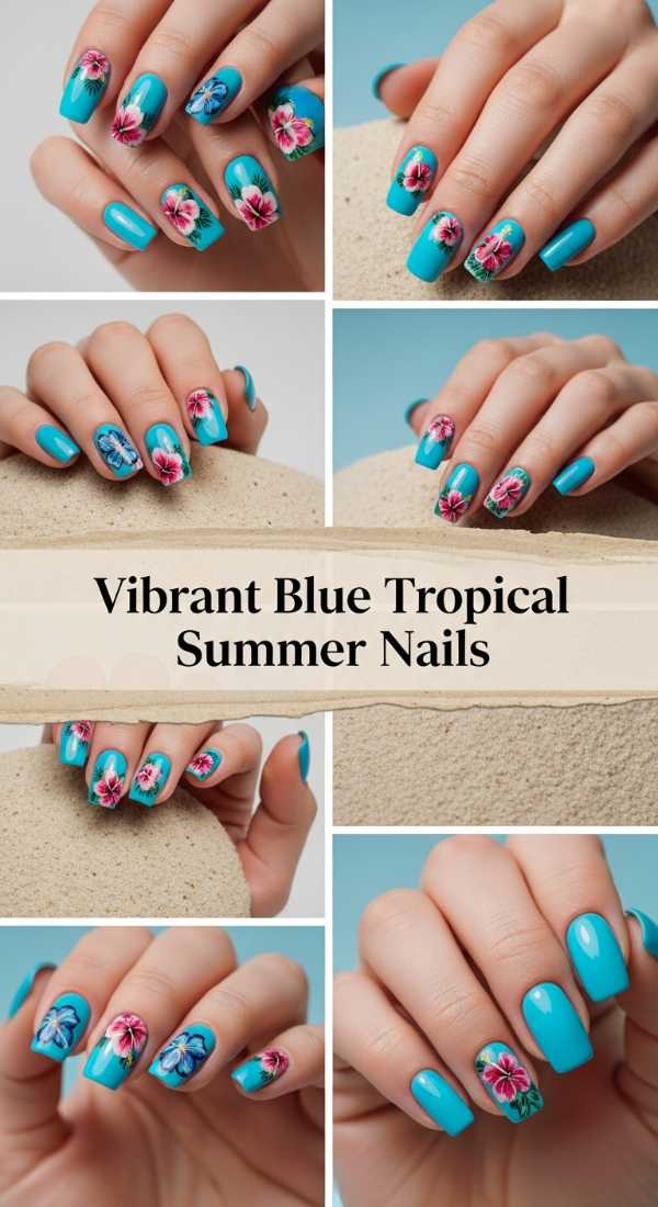 The Future of Your Fingertips: Top 2026 Nail Trends You’ll Love Vibrant Blue Tropical Summer Nails 69ff6db773289