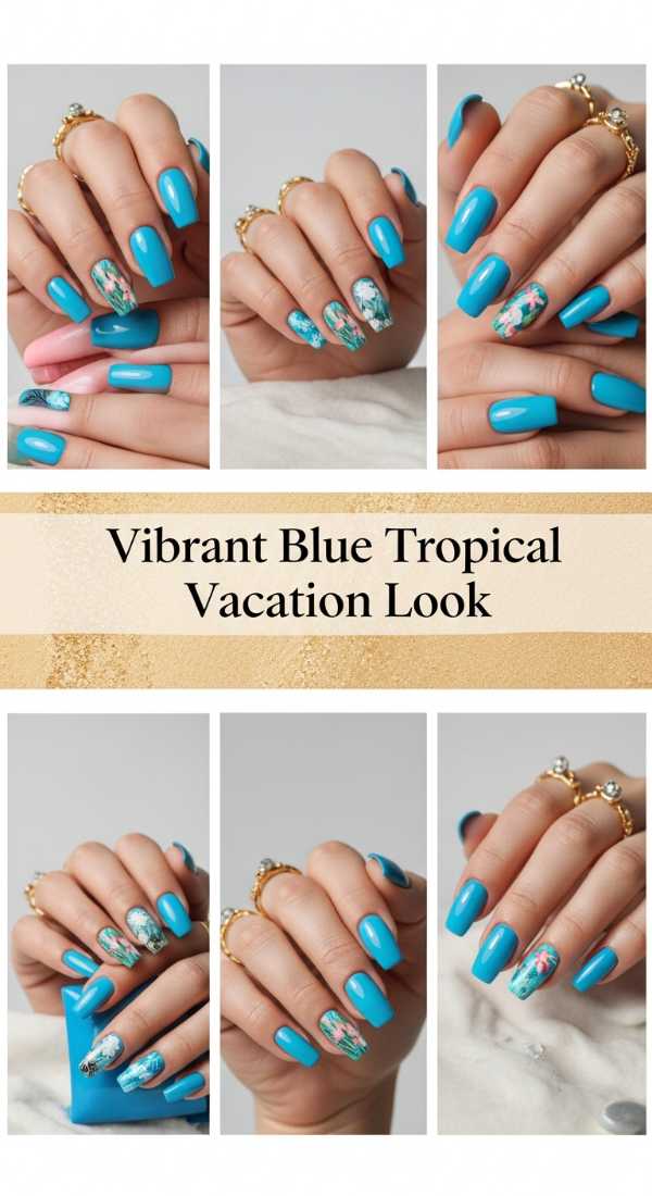 Vibrant Blue Tropical Vacation Look 69ff6db471c38