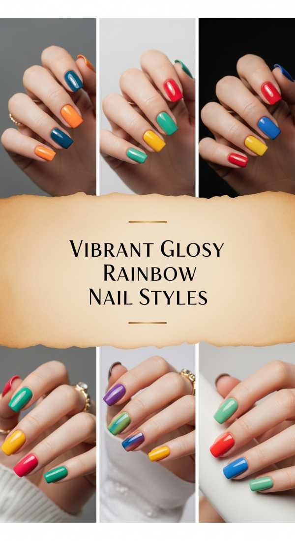 Unleash Your Inner Artist: The Vibrant Nail Masterclass You Need Vibrant Glossy Rainbow Nail Styles 6a08aff993d79