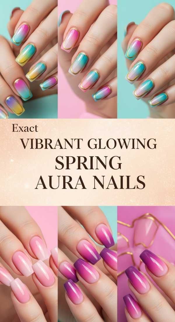 Vibrant Glowing Spring Aura Nails 6a08aeccc5362