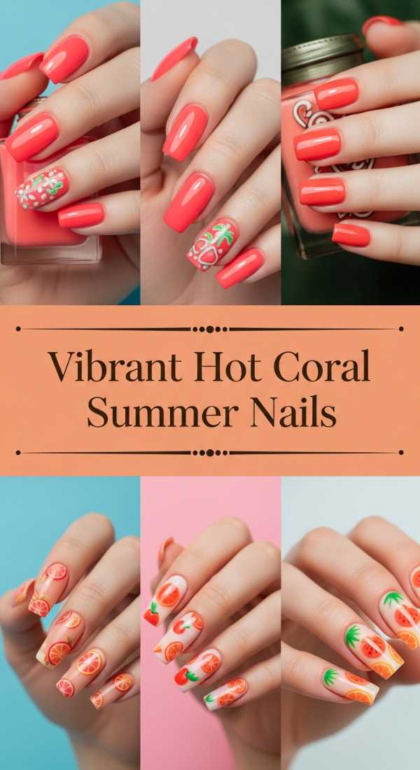 Move Over 2025: Why 2026 Nail Art is Taking Over the Beauty World Vibrant Hot Coral Summer Nails 69ff6db1c0804
