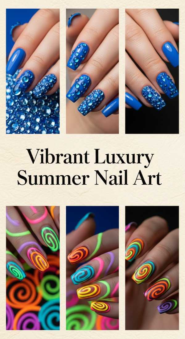 Vibrant Luxury Summer Nail Art 6a134c4882552