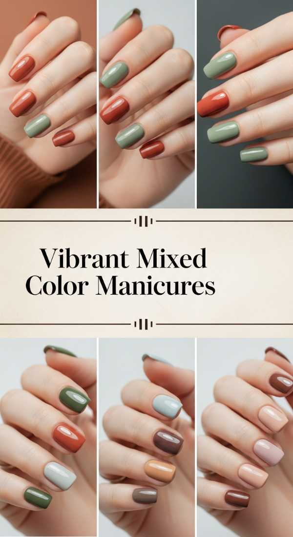 Vibrant Mixed Color Manicures 6a08afe025cdc