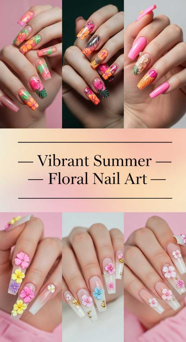 Vibrant Summer Floral Nail Art 6a134201673cf