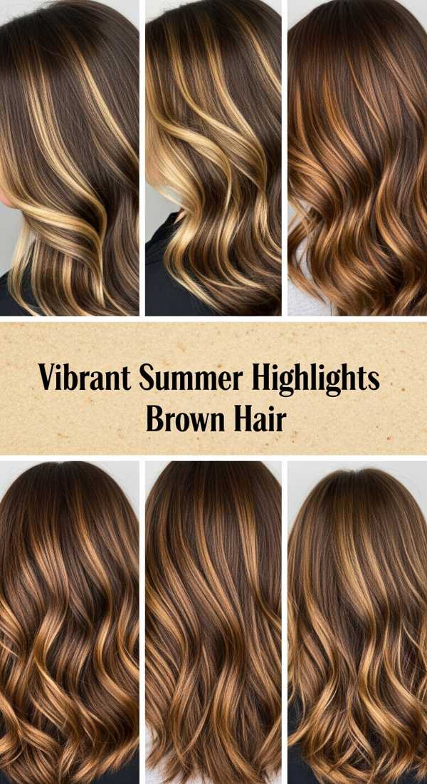 Vibrant Summer Highlights Brown Hair 6a08d2a3316f9