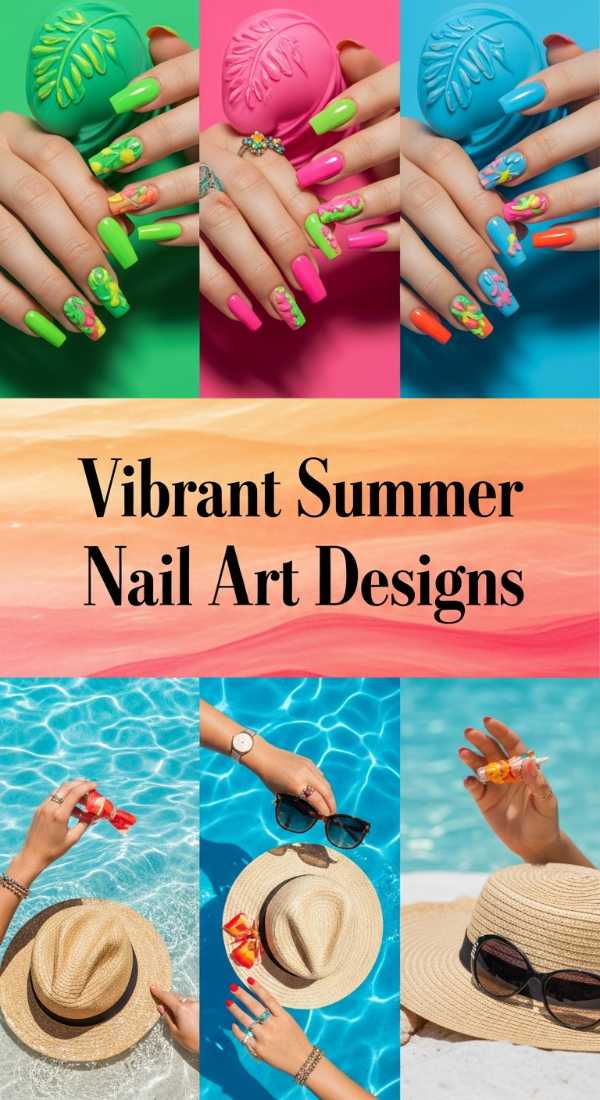 Vibrant Summer Nail Art Designs 6a13494bbde60