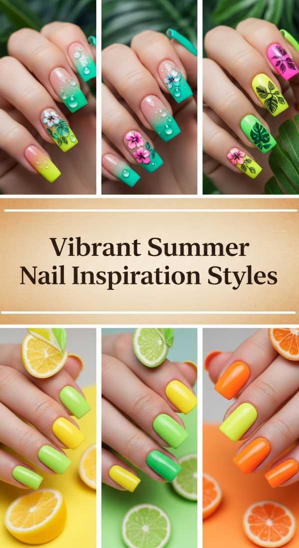 Vibrant Summer Nail Inspiration Styles 6a1340ae1d6d4