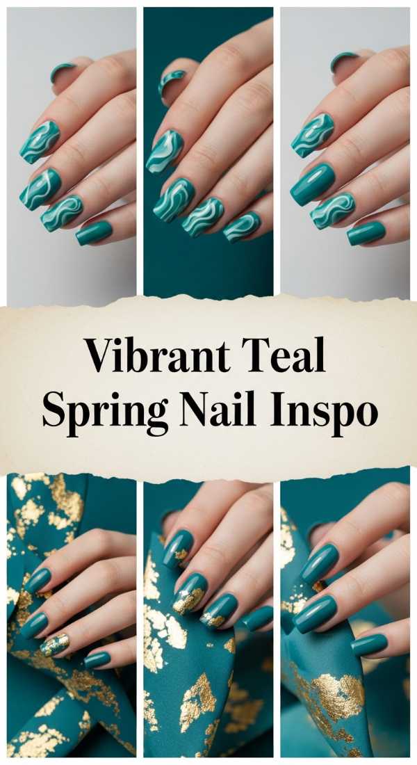 Next-Gen Nails: The Ultimate 2026 Trend Report for Every Manicure Lover Vibrant Teal Spring Nail Inspo 69ff6daae46c7