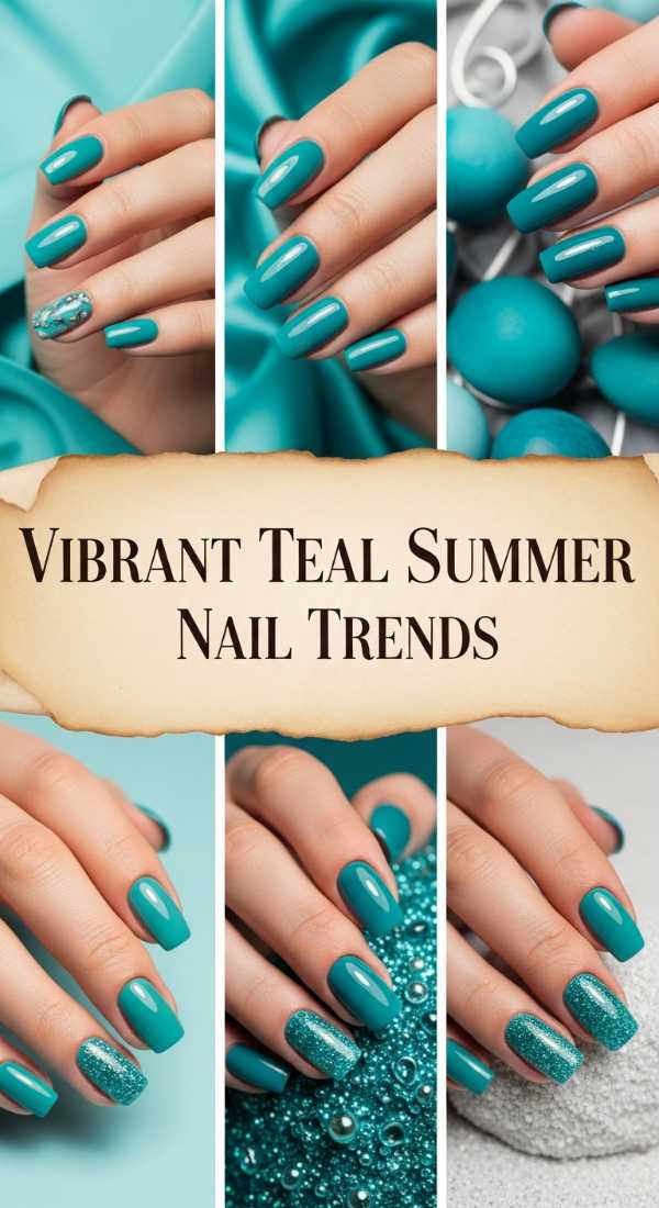 Vibrant Teal Summer Nail Trends 6a006c5bc50a2