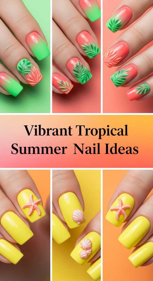 Vibrant Tropical Summer Nail Ideas 6a1349148c917