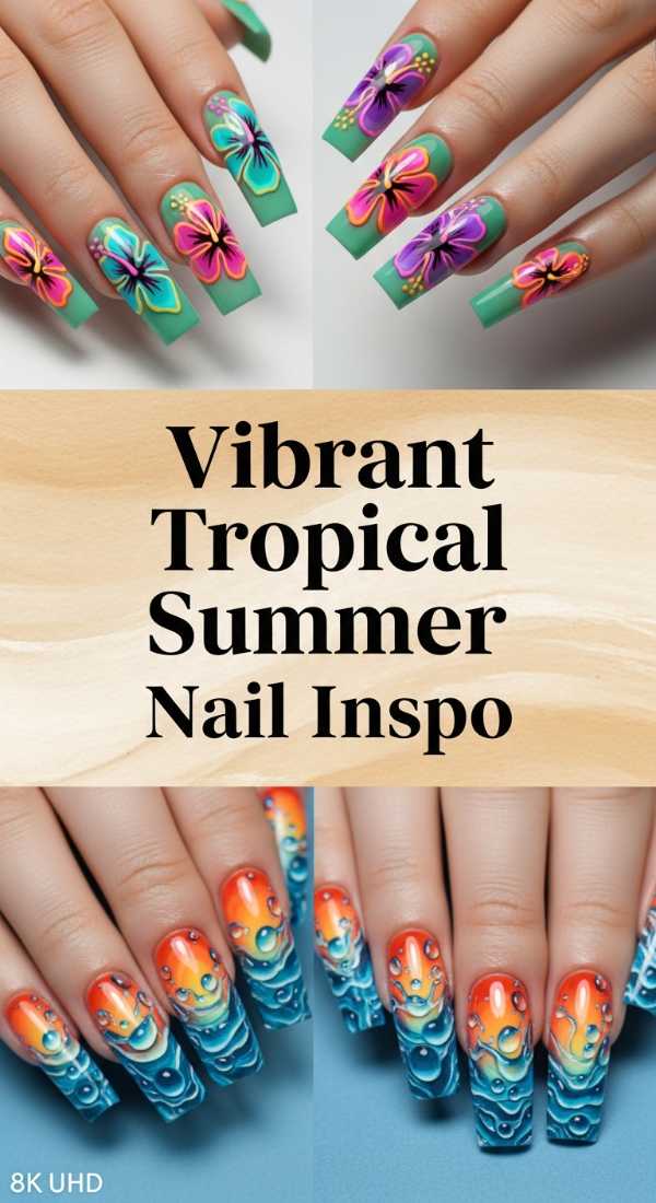 Vibrant Tropical Summer Nail Inspo 6a1343fc27924