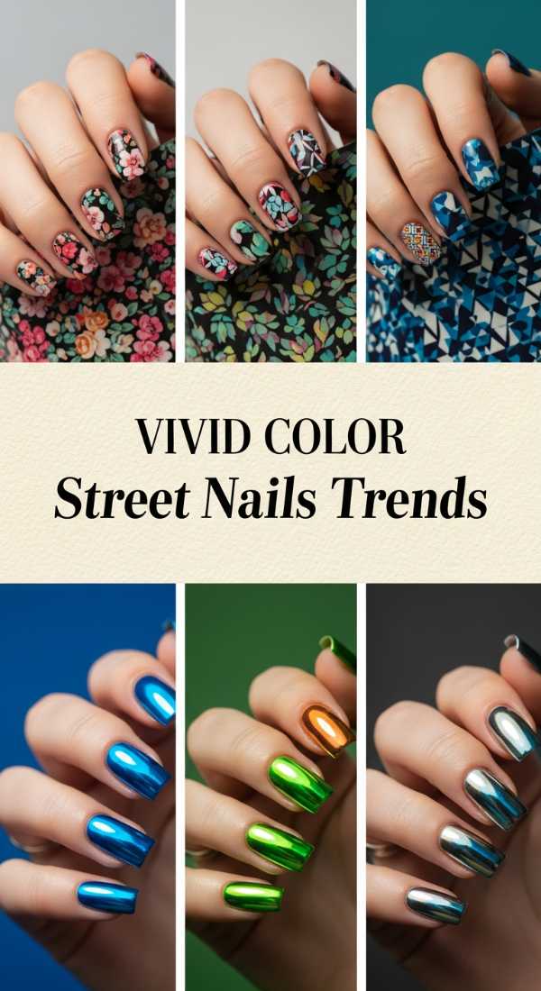 Bold & Bright: Why Multi-Colored Nails are the Summer's Hottest Trend Vivid Color Street Nails Trends 6a08b0050c57f