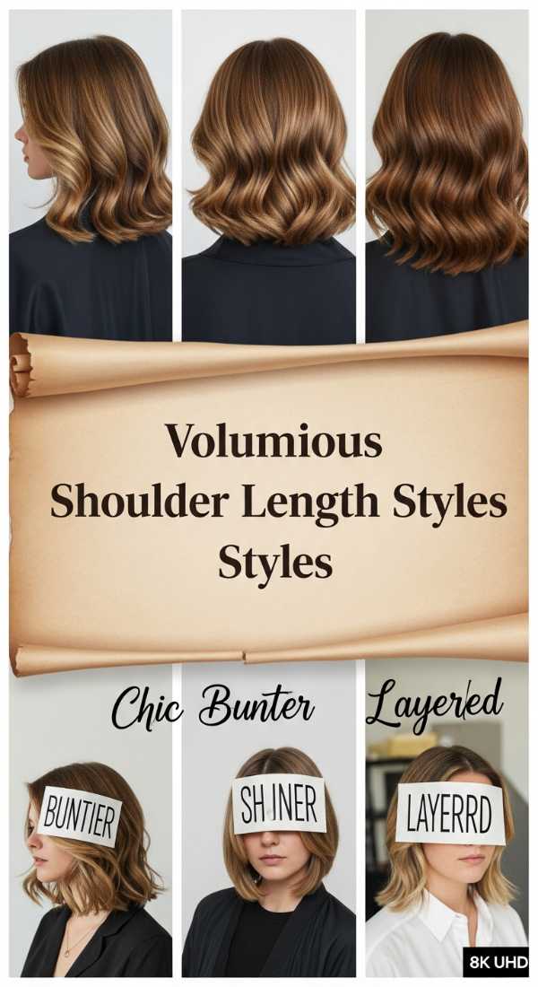 Silk & Shine: The Ultimate Luxury Hair Moodboard Voluminous Shoulder Length Styles 6a142594db4b7