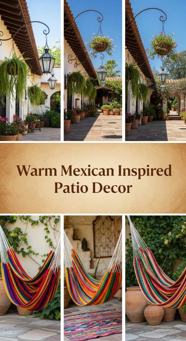 Warm Mexican Inspired Patio Decor 6a035b717ad2e