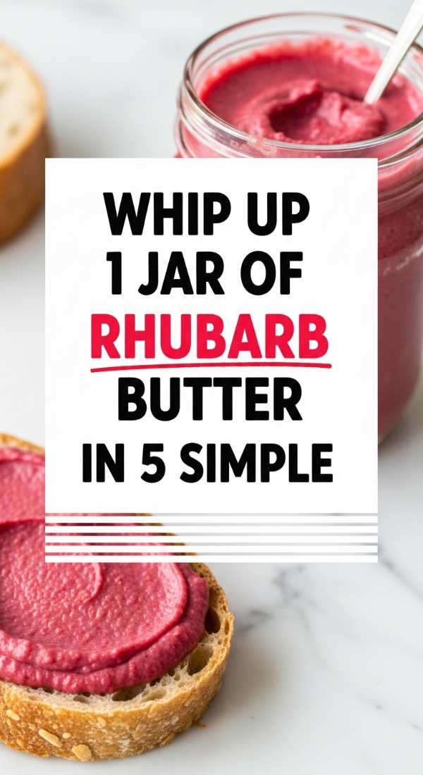 Whip Up 1 Jar Of Rhubarb Butter In 5 Simple Steps 69fd8aa670c76