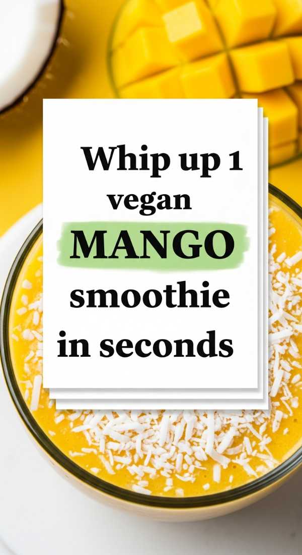 Whip Up 1 Vegan Mango Smoothie In Seconds 69f47a0cdefab