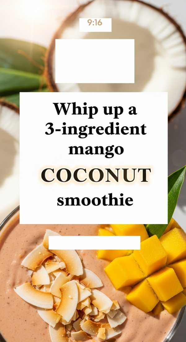 Whip Up A 3 Ingredient Mango Coconut Smoothie 69f47c6738475