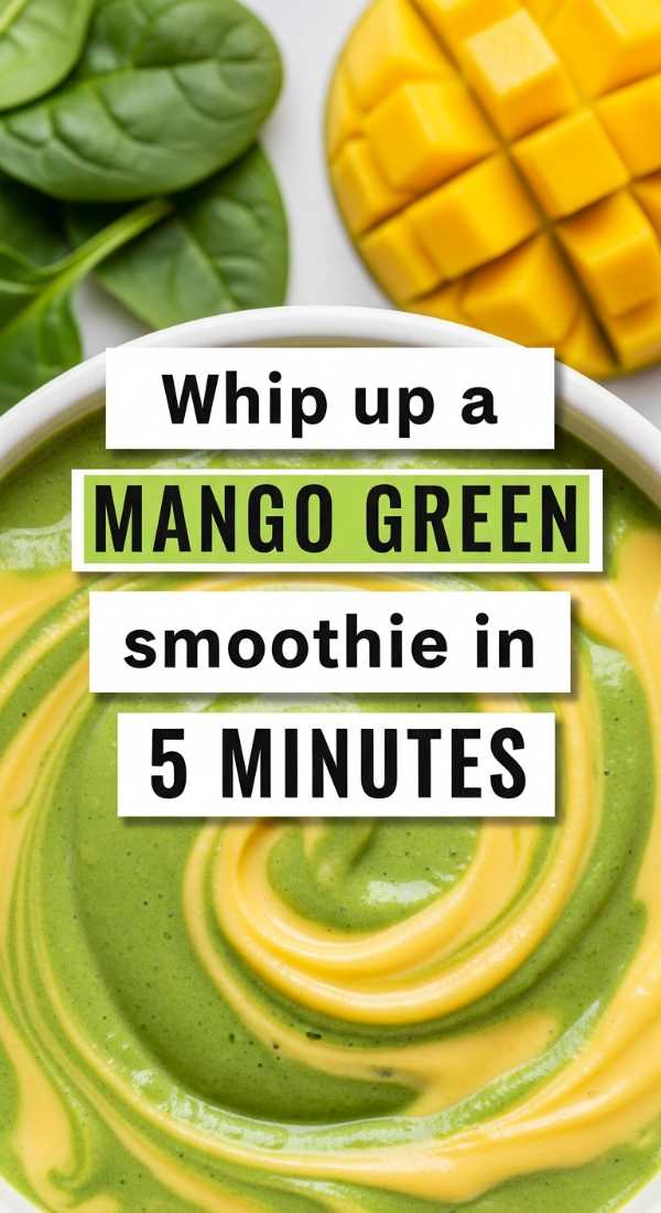 Whip Up A Mango Green Smoothie In 5 Minutes 69f47c69ab4c9