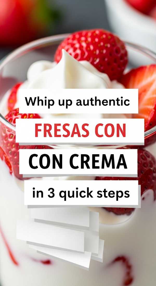 Summer on a Plate: Fresh Recipes and Ice-Cold Refreshments Whip Up Authentic Fresas Con Crema In 3 Quick Steps 6a10a0a270926